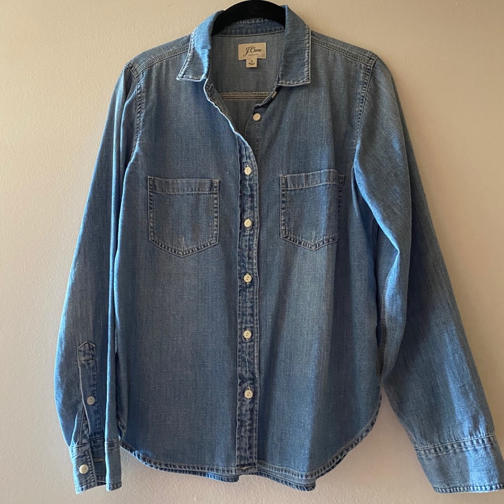 J Crew Chambray Button Down